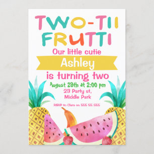 Invitación de cumpleaños 2-tti Frutti para chicas