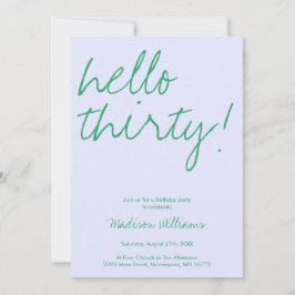 Invitación de cumpleaños 30