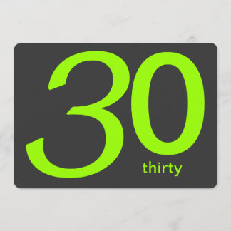 Invitación de cumpleaños 30 a Personalizado de car