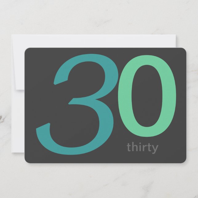 Invitación de cumpleaños 30 a Personalizado de car (Anverso)