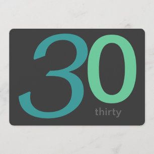 Invitación de cumpleaños 30 a Personalizado de car