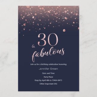 Invitación de cumpleaños 30 a Rosa de la Marina Go