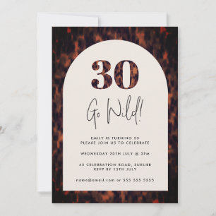 Invitación de cumpleaños 30 a Tortoiseshell Arch