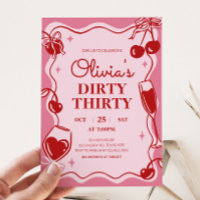 Invitación de cumpleaños 30 chicas sucios