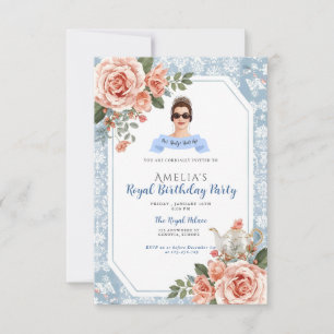 Invitación de cumpleaños 30 de Princess Diaries mi