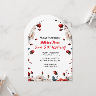 Invitación de cumpleaños 30 personalizada, treinta
