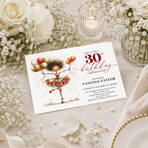 Invitación de cumpleaños 30 Stylish Quirky Woman M
