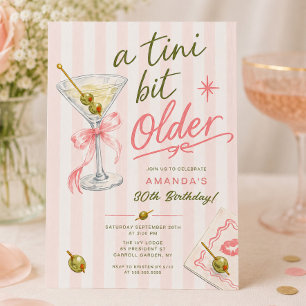 Invitación de cumpleaños 30 un poquito más vieja