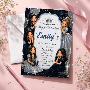 Invitación de cumpleaños 40 de la princesa real mu
