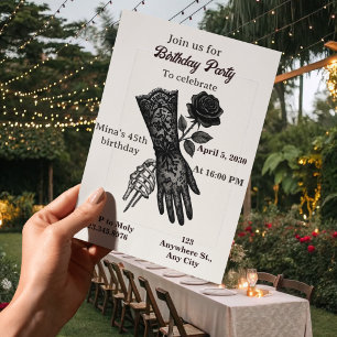 invitación de cumpleaños 45 para mujeres