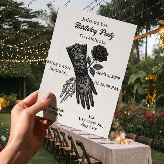 invitación de cumpleaños 45 para mujeres