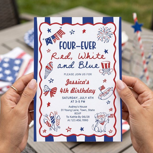 Invitación de cumpleaños 4 hecha a mano para siemp (Subido por el creador)