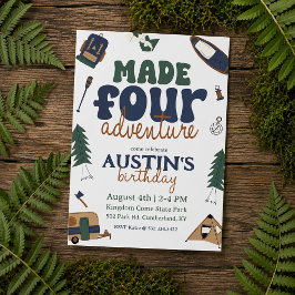 Invitación de Cumpleaños 4 Made For Adventure