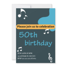 Invitación de cumpleaños 50