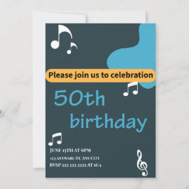 Invitación de cumpleaños 50