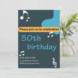 Invitación de cumpleaños 50