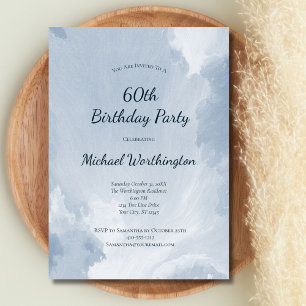 Invitación de cumpleaños 50 60 años para hombre co