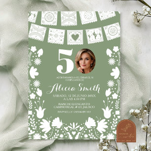 Invitación de cumpleaños 50 Cielito Lindo Mexicana