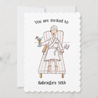 Invitación de cumpleaños 50 o cualquier edad para