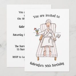 Invitación de cumpleaños 50 o cualquier edad para