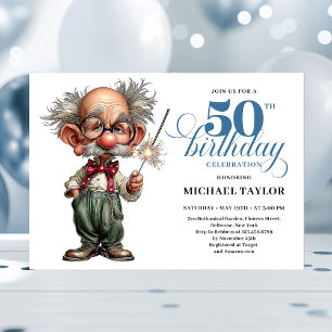 Invitación de Cumpleaños 50 para Él con Humor Jugu