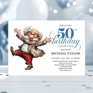 Invitación de Cumpleaños 50 para Hombre con Humor