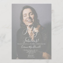 Invitación de cumpleaños 50 y fabuloso