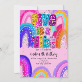 Invitación de cumpleaños 5 de Five is a Vibe
