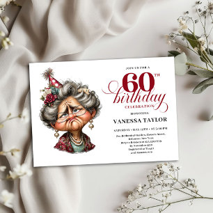 Invitación de Cumpleaños 60 para Señora Aburrida y