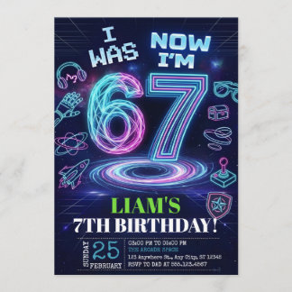 Invitación de cumpleaños 6 7 Meme Tendencia Seis S