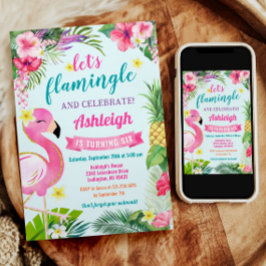 Invitación de cumpleaños 6 al verano tropical