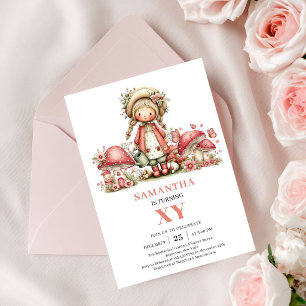 Invitación de cumpleaños 7º de Hada Caprichosa Ros