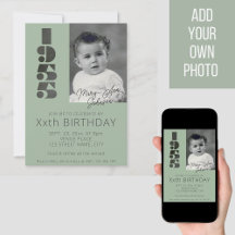Invitación de cumpleaños 70 con año fotográfico 19