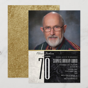 Invitación de Cumpleaños 70 para Hombres con Tema