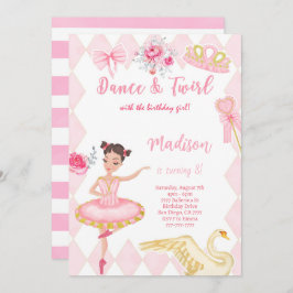 Invitación de cumpleaños 8 de bailarina
