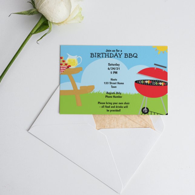Invitación de cumpleaños a BBQ (Subido por el creador)
