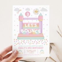 Invitación de cumpleaños a Bouncy Castle