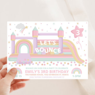 Invitación de cumpleaños a Bouncy Castle