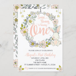 Invitación de cumpleaños a Bunny First