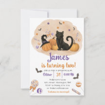 Invitación de cumpleaños a Candy Spooktacular Hall
