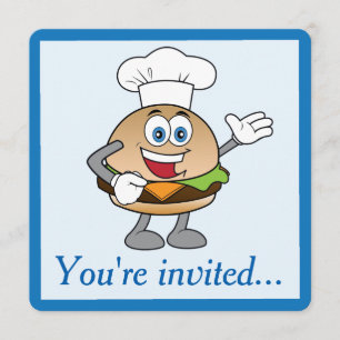 Invitación de cumpleaños a Cheeseburger
