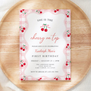 Invitación de cumpleaños a Cherry On Top