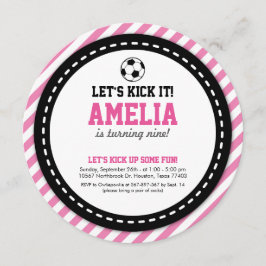 Invitación de cumpleaños a Chica de fútbol