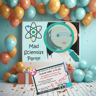 Invitación de cumpleaños a Chica de vidrio de aume