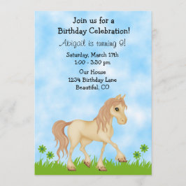 Invitación de cumpleaños a Chicas de caballos de C