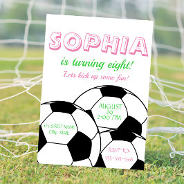 Invitación de cumpleaños a Chicas para el partido 