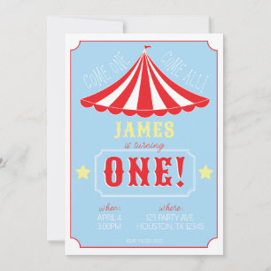 Invitación de cumpleaños a Circus