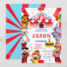 Invitación de cumpleaños a Circus