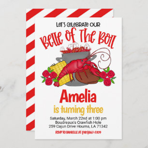 Invitación de cumpleaños a Crawfish Boil