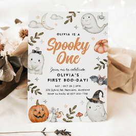 Invitación de cumpleaños a Cute Halloween